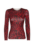 Maglia Lunga Fantasia Ariel Maculato Rosso