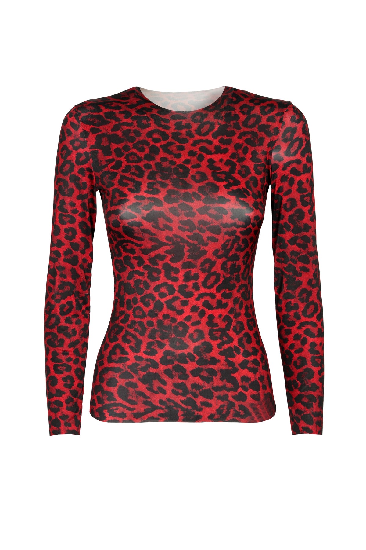 Maglia Lunga Fantasia Ariel Maculato Rosso