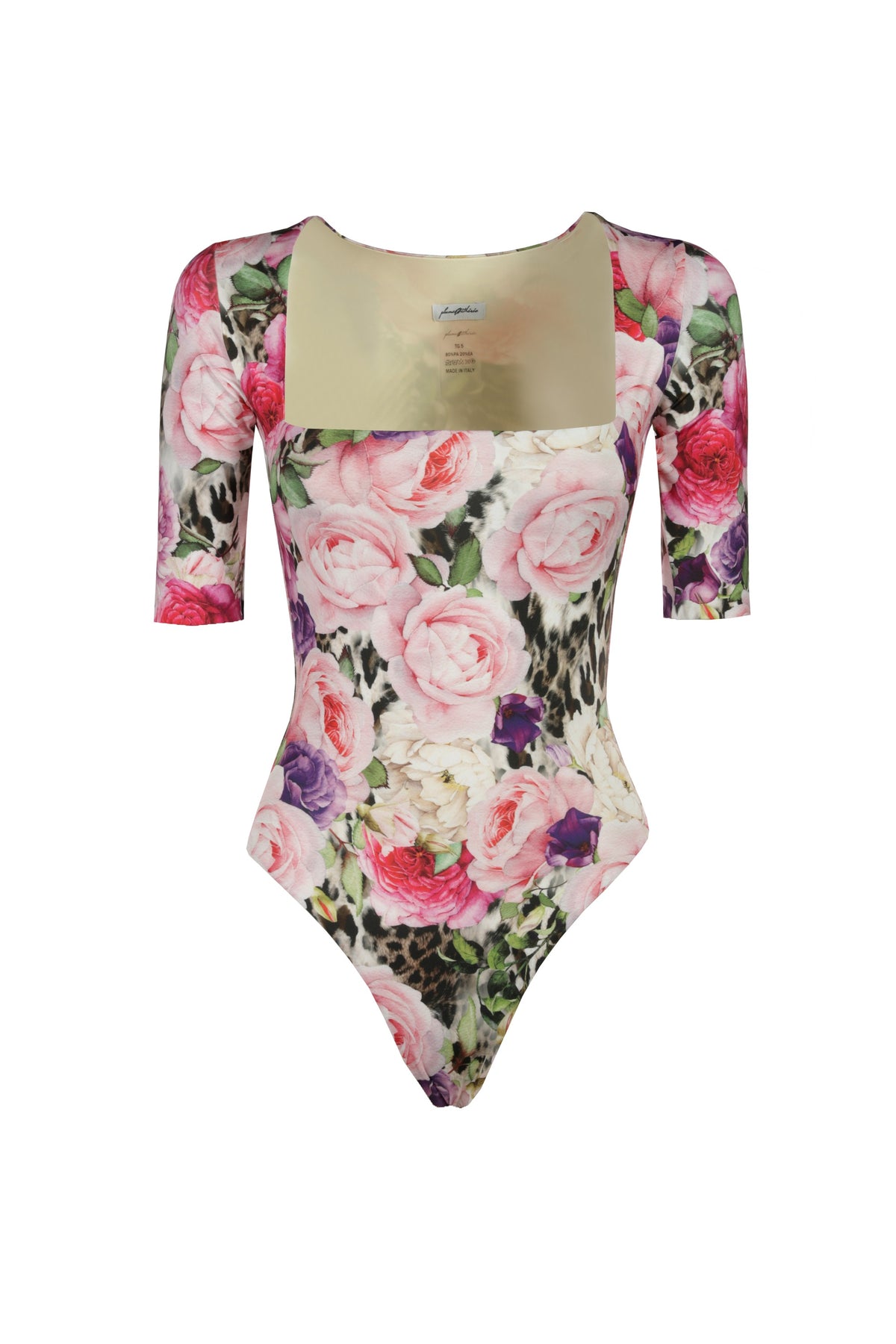 Body Valentina Mezza Manica Rose Maculato