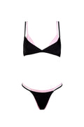 Bikini Ermes Nero/Rosa Chiaro