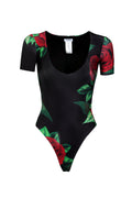 Body Paola Red Rose mezza manica