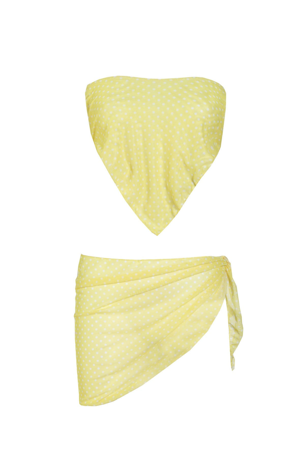 Coordinato Doll pois giallo