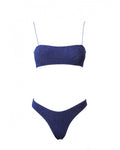 Bikini Kim Glitter Royal-Nero