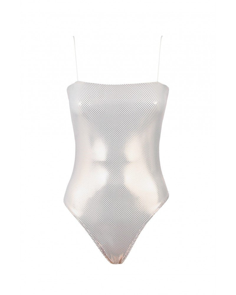 Body Kim Lamè Bianco