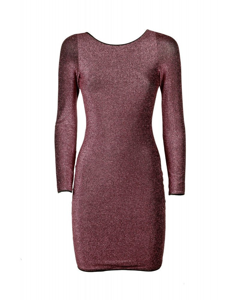 Abito Kylie Glitter Rosa/Nero
