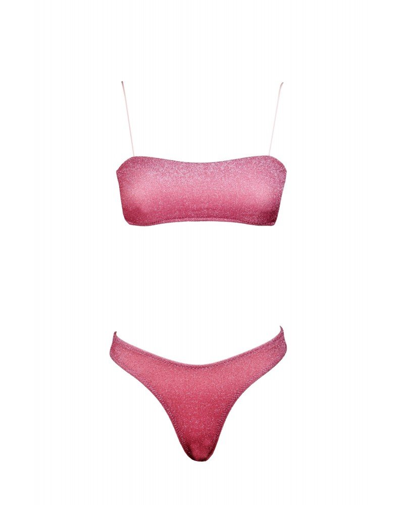 Bikini Kim Glitter Rosa