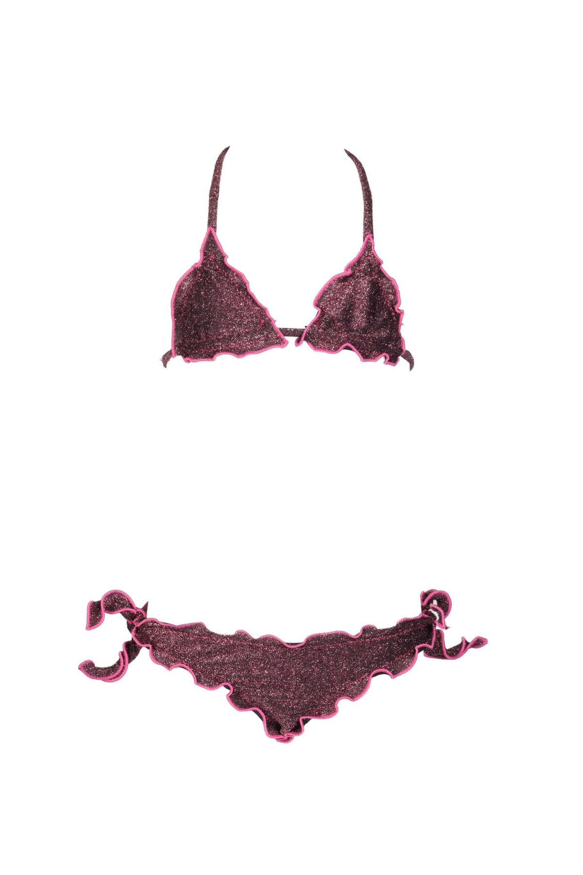 Triangolo Frù Frù Glitter Rosa-Nero (YOUNG)