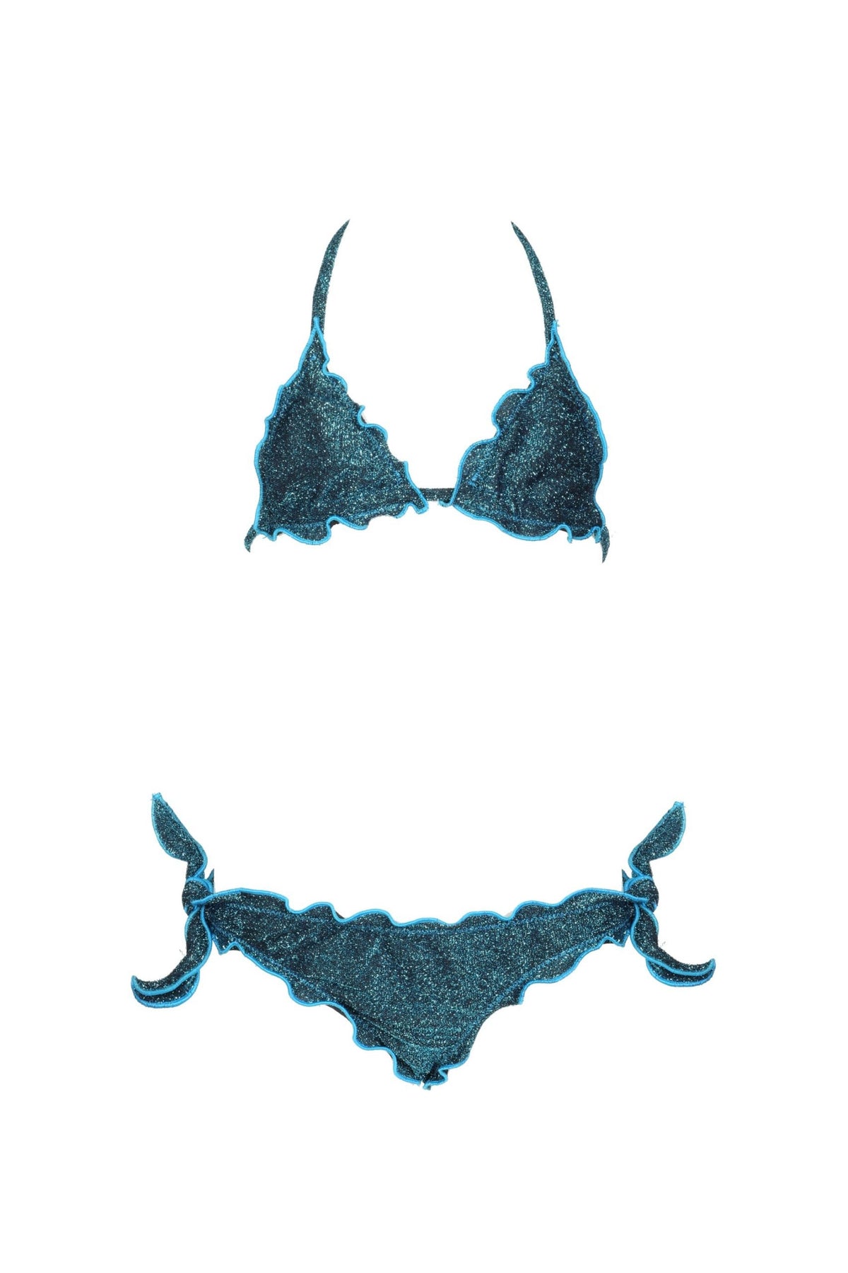 Triangolo Frù Frù Glitter Turchese-Nero (YOUNG)