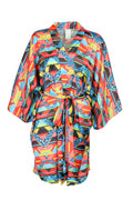 Kimono Corto Geometrico Graffiti