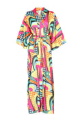 Kimono Lungo Geometrico Pois